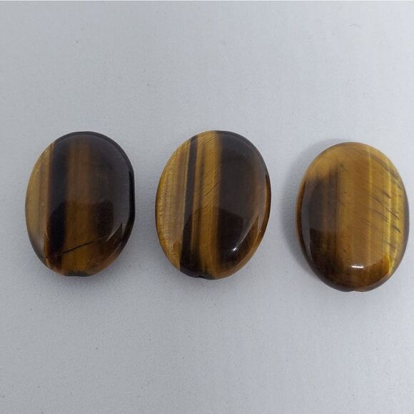 Set of 3 Tigereye Beads - Picture 1 of 2